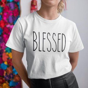 Rae Dunn 100% Cotton Blessed Shirt XL